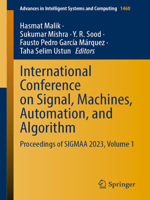 cover image of International Conference on Signal, Machines, Automation, and Algorithm